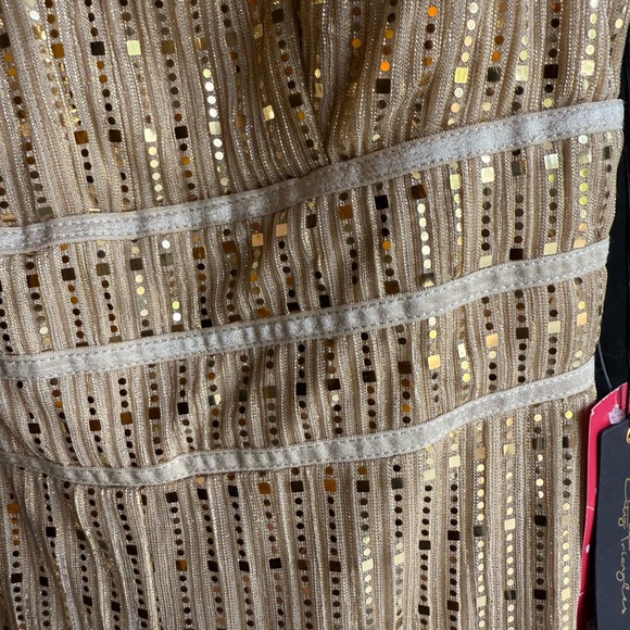 City Triangles style 8216-XV7A jumpsuit. Sequins, glittery gold design. Size 11 - Picture 6 of 14